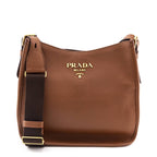 Prada Caramel Vitello Daino Soft Hobo Bag