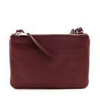 Prada Cerise Vitello Phenix Double Zip Crossbody Bag