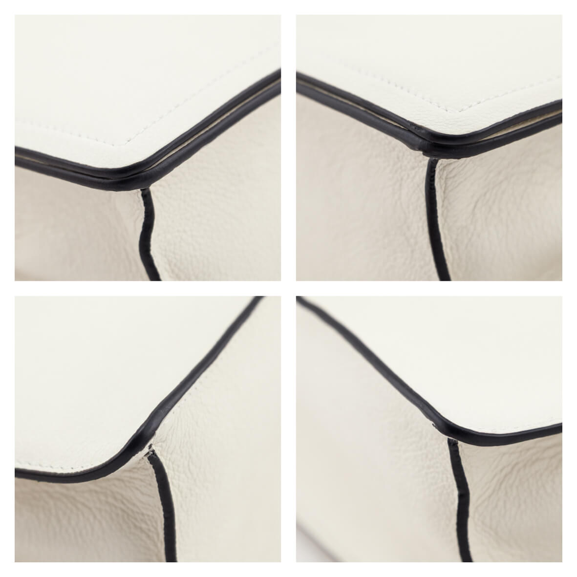 Prada White Glace Calf Logo Full Flap Crossbody Bag