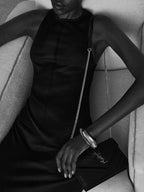 Black Cassandre Envelope Chain Wallet