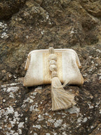 Gold and Silver Alessa Clutch Bag