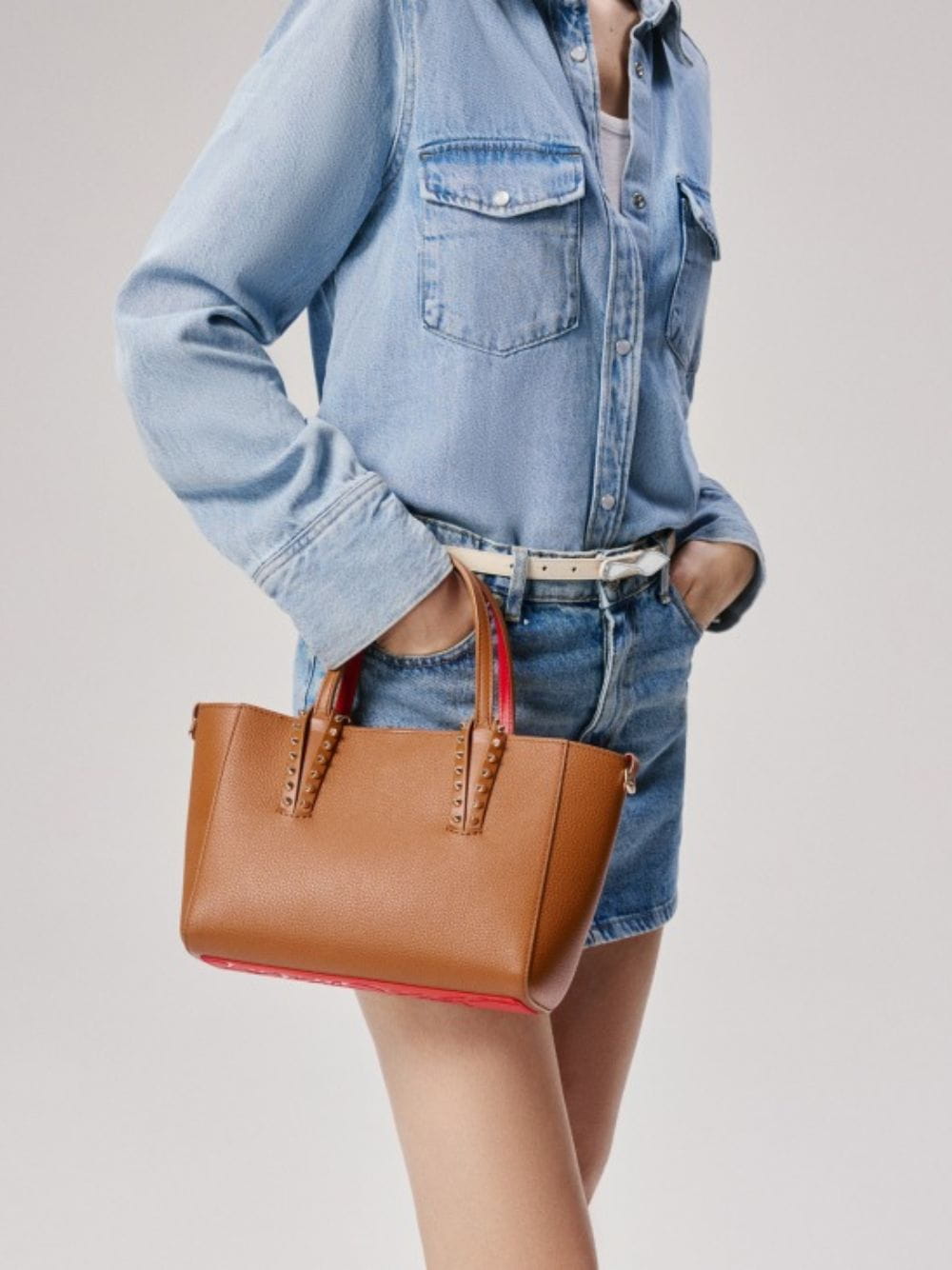 Brown Cabata Mini Tote Bag