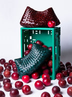 Comporta Bruciato Woven Leather Clutch