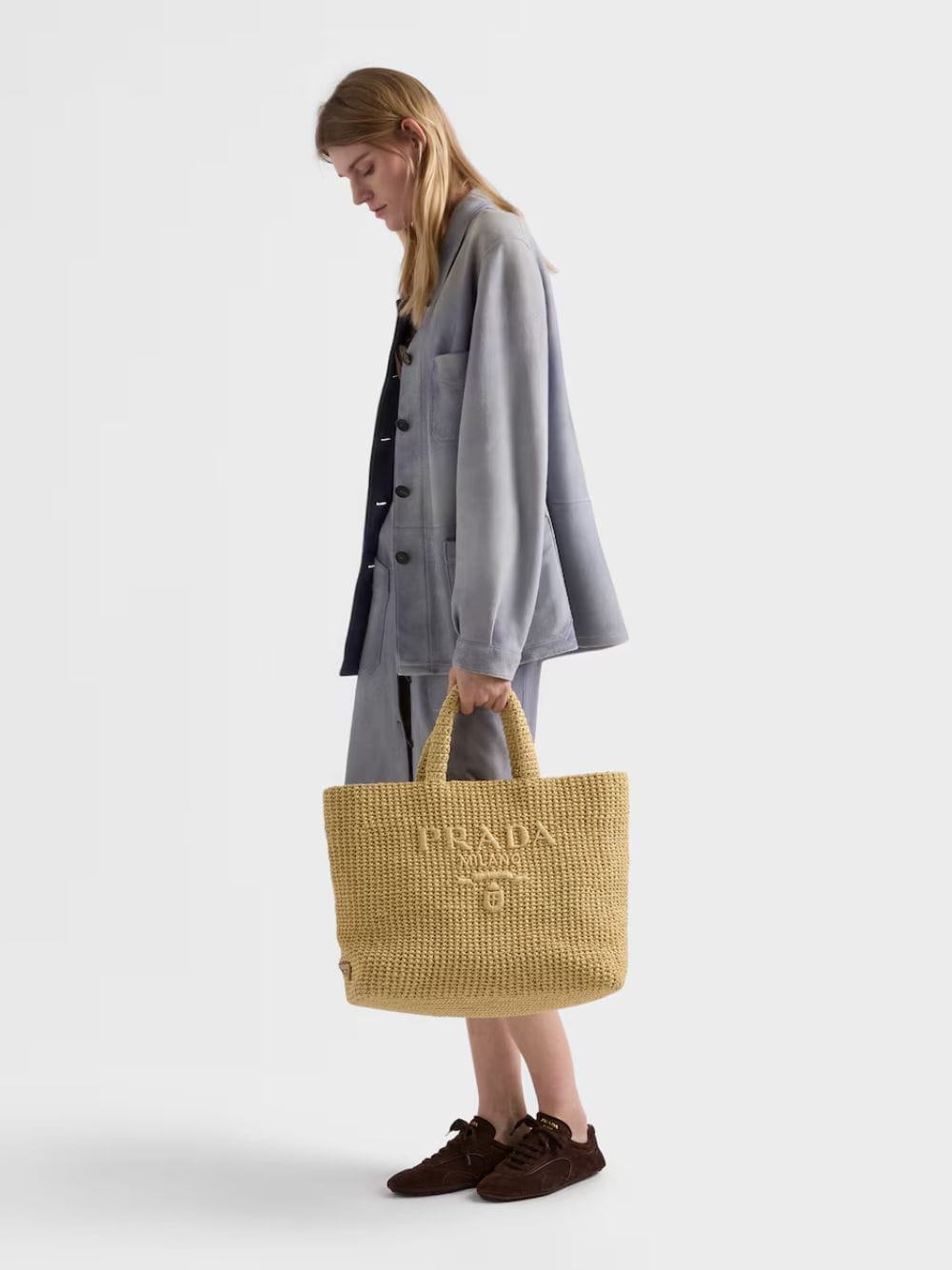 Natural Large Crochet Tote Bag