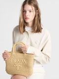 Natural Small Crochet Tote Bag