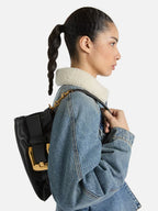 Black Mini Anthem Smooth Leather Bag