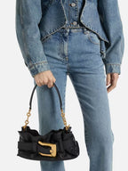 Black Mini Anthem Smooth Leather Bag