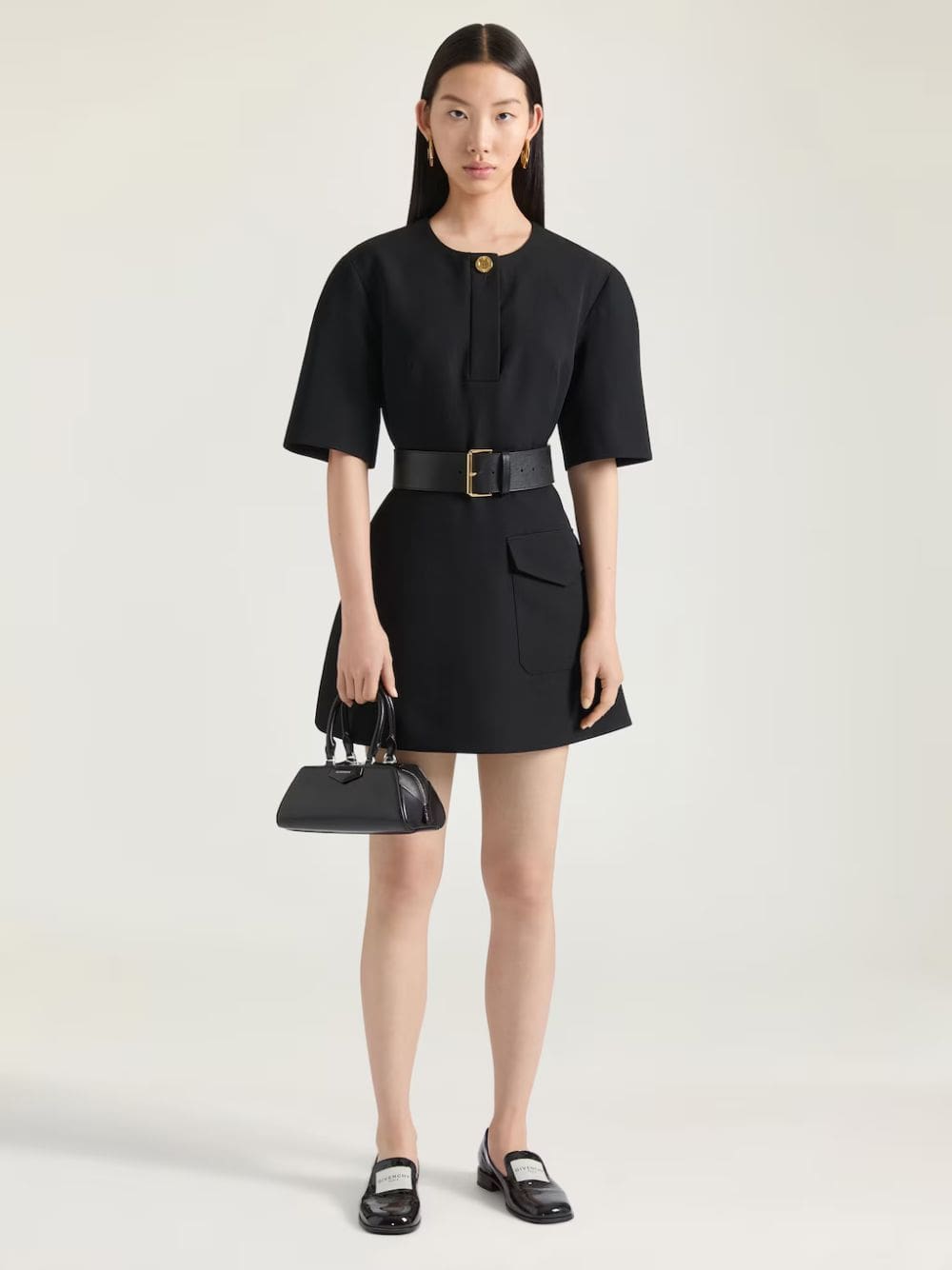 Black Mini Antigona East-West Bag