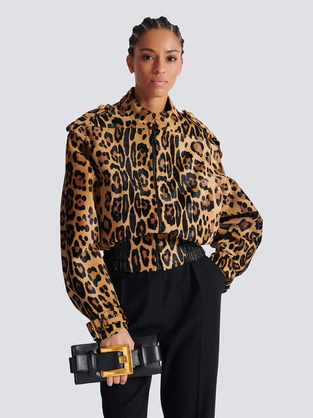 Black Anthem Calfskin Clutch Bag