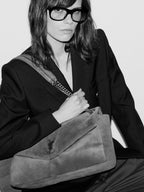 Calypso Large Envelope Bag in Dry Grain Suede