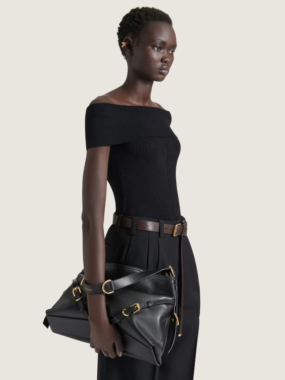 Black Medium Voyou Bag