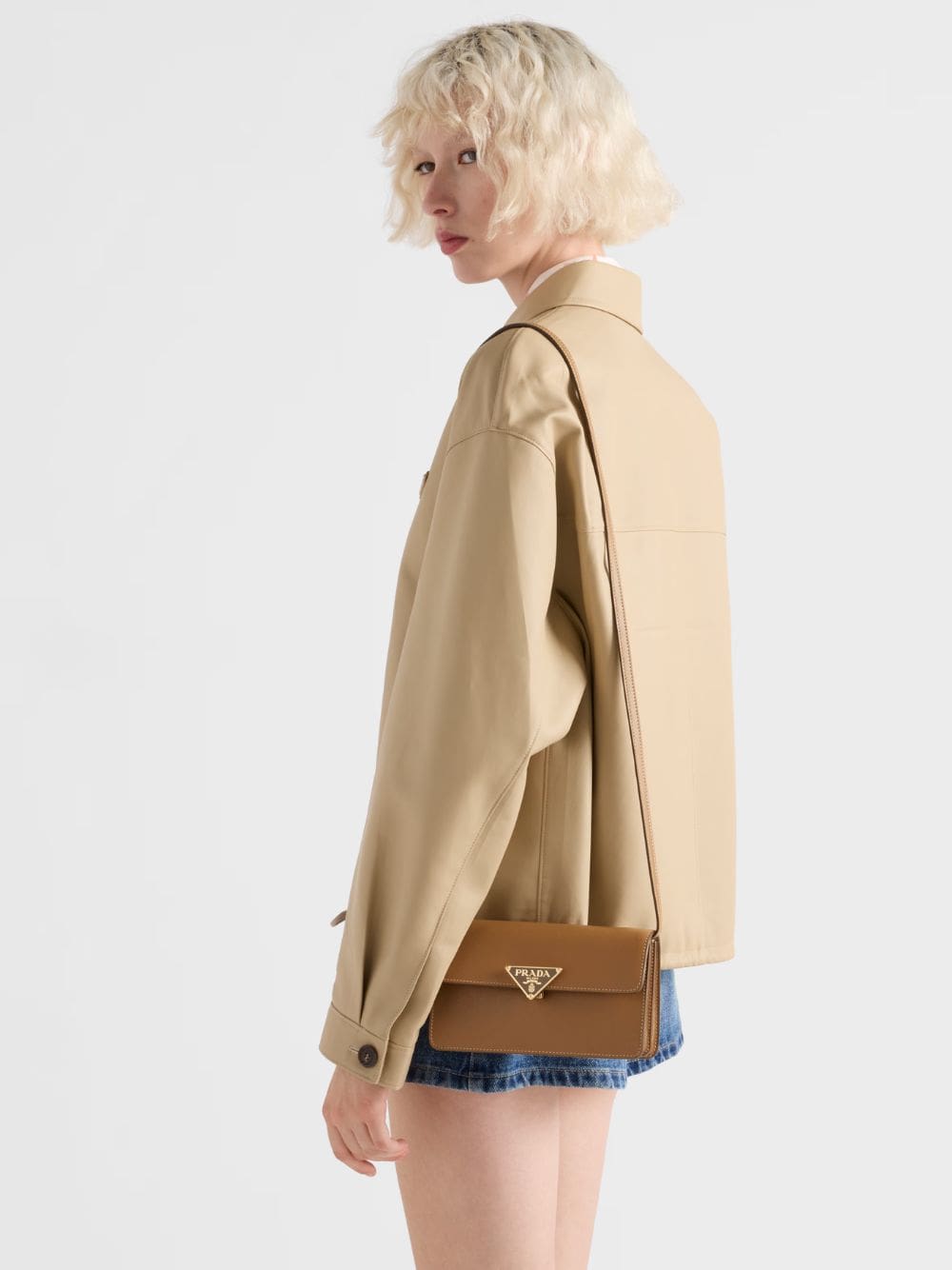 Caramel Saffiano Leather Mini-Bag