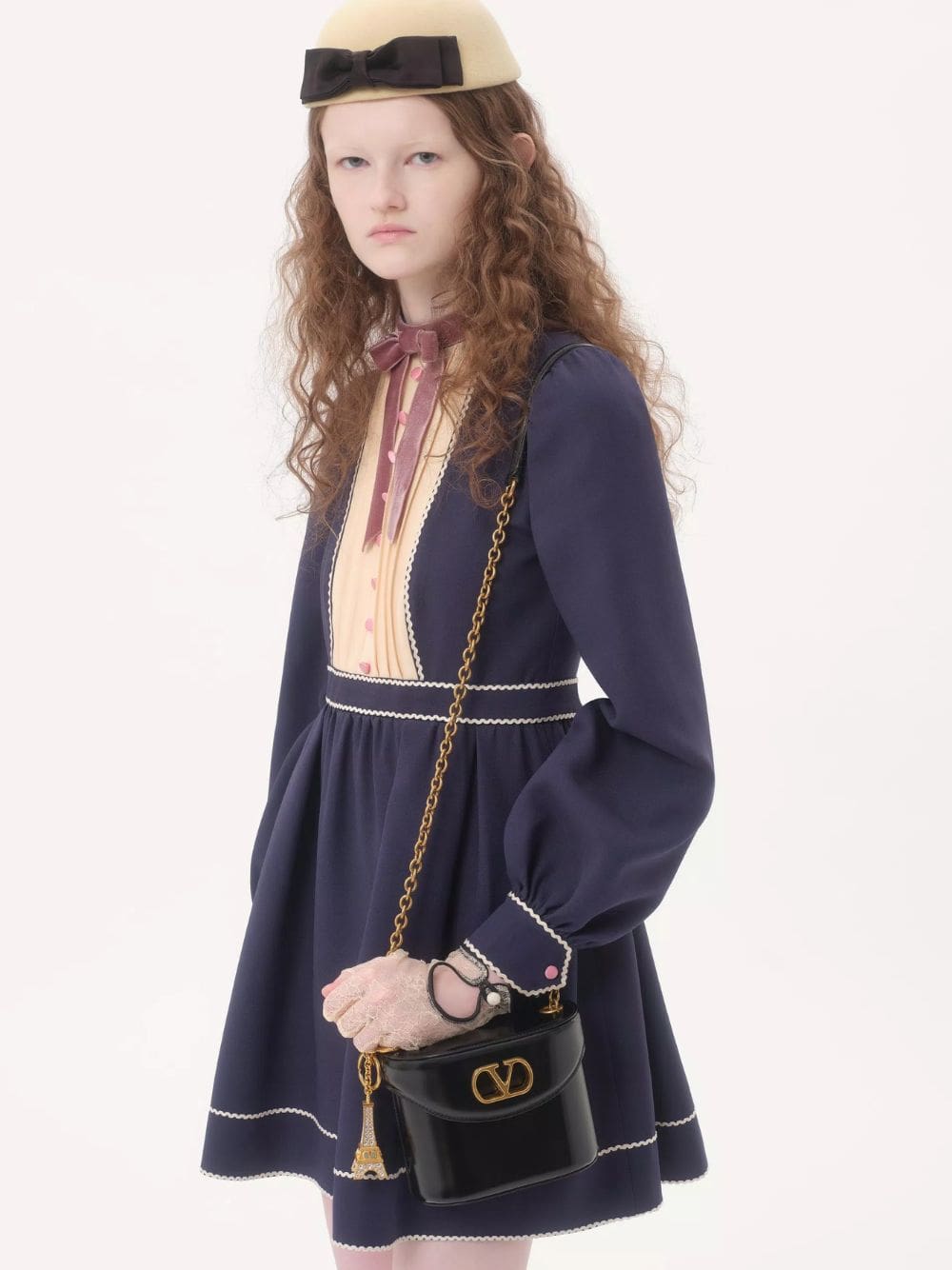 Black Shiny Leather Vanity Bag