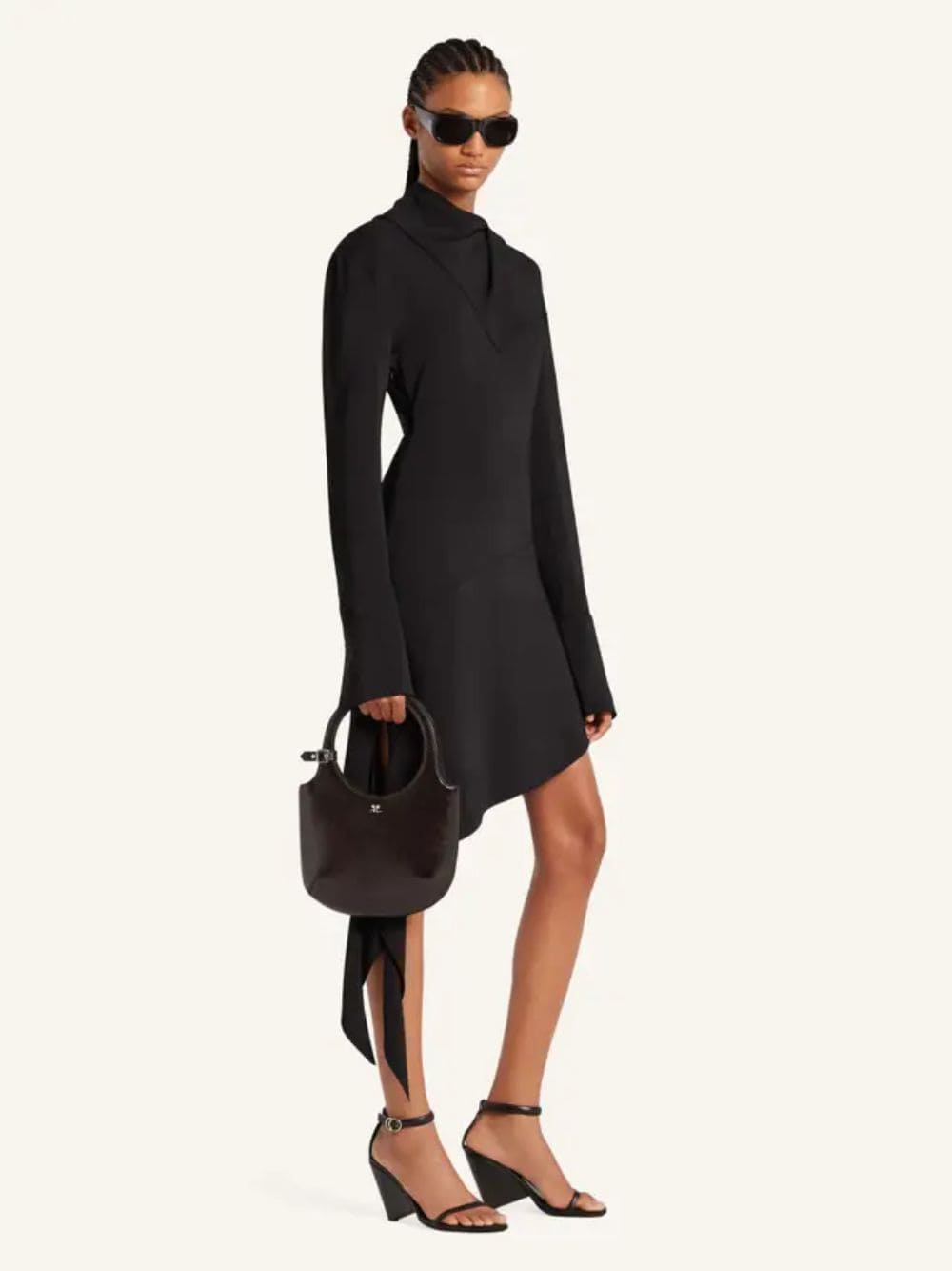 Black Naplack Leather Holy Bag