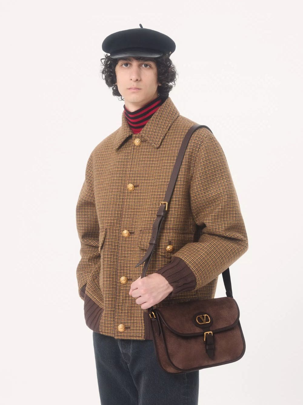 Testa di Moro Antibes Suede Shoulder Bag