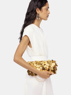 Gold Sparkle Sequin Baguette Bag