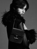 Black Tara Mini Bag in Smooth Calf Leather