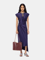 Bordeaux and Gold 1969 Reversible Flip Bag in Leather