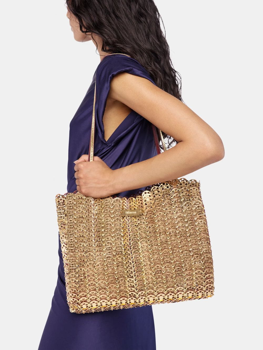 Bordeaux and Gold 1969 Reversible Flip Bag in Leather