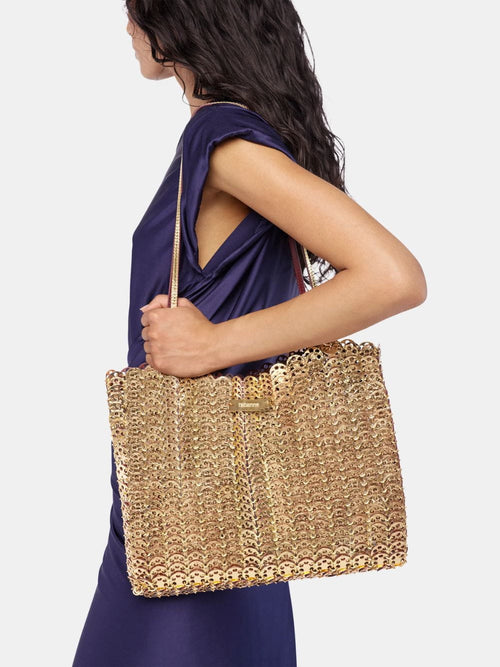 Bordeaux and Gold 1969 Reversible Flip Bag in Leather