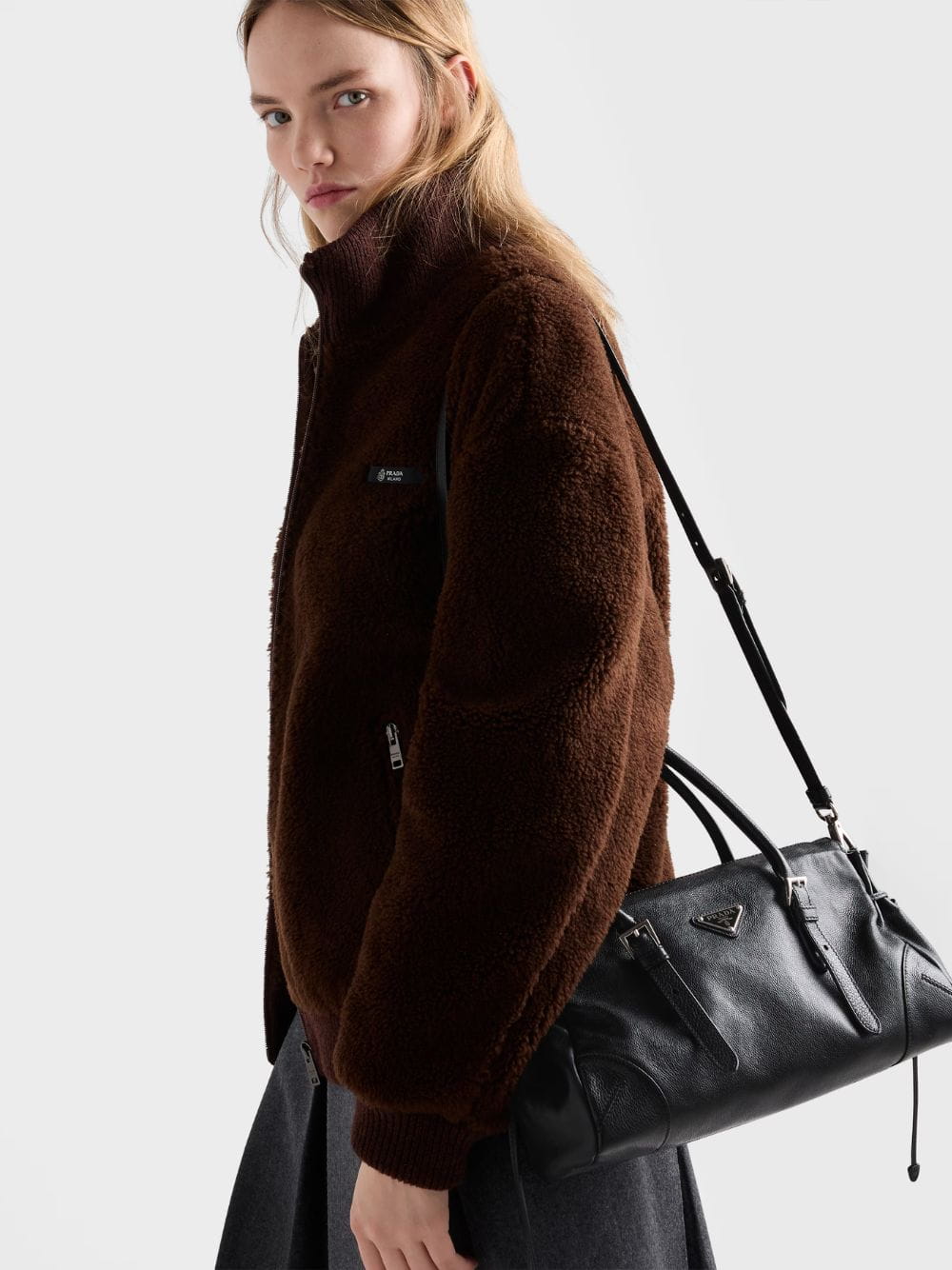 Black Bonnie Medium Leather Tote