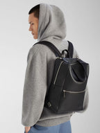 Black Lui Leather Backpack
