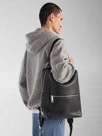 Black Lui Leather Backpack