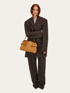 Natural Brown Hug Soft Shoulder Bag