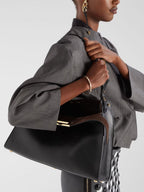 Black Large Leather Way Bag