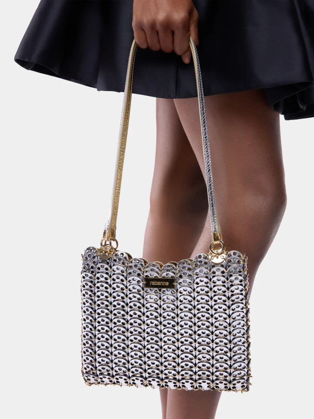1969 Flip Gold and Silver Leather Bag