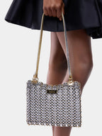 1969 Flip Gold and Silver Leather Bag