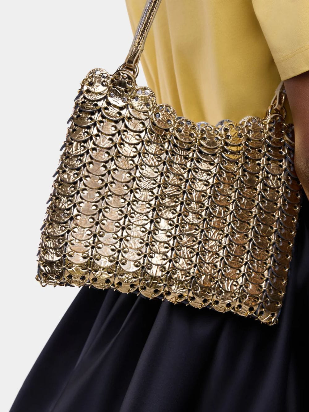 1969 Flip Gold and Silver Leather Bag