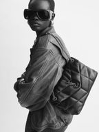 LouLou Puffer Small Light Taupe Lambskin Bag