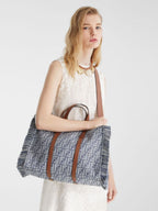 Blue FF Jacquard Summer Tote