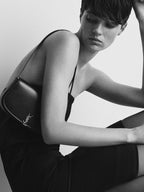 Mini Voltaire Shoulder Bag in Vert Fonce