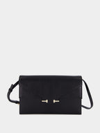 Black Aube Mini Bag in Supple Grain Leather
