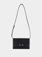 Black Aube Mini Bag in Supple Grain Leather