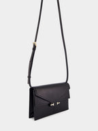 Black Aube Mini Bag in Supple Grain Leather