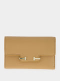 Rhum Supple Grain Leather Aube Compact Wallet