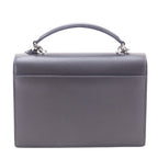 Saint Laurent Anthracite Smooth Calfskin Medium Monogram Sunset Satchel