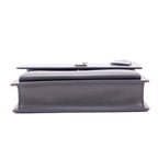 Saint Laurent Anthracite Smooth Calfskin Medium Monogram Sunset Satchel