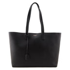 Saint Laurent Black Calfskin Large Shopping Tote E/W