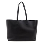 Saint Laurent Black Calfskin Large Shopping Tote E/W
