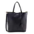 Saint Laurent Black Calfskin Toy Shopping Tote