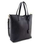 Saint Laurent Black Calfskin Toy Shopping Tote