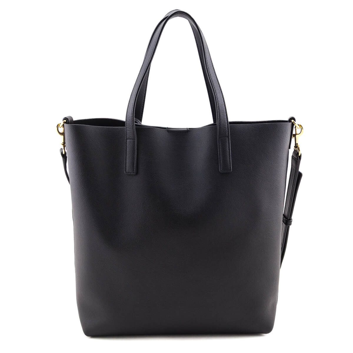 Saint Laurent Black Calfskin Toy Shopping Tote