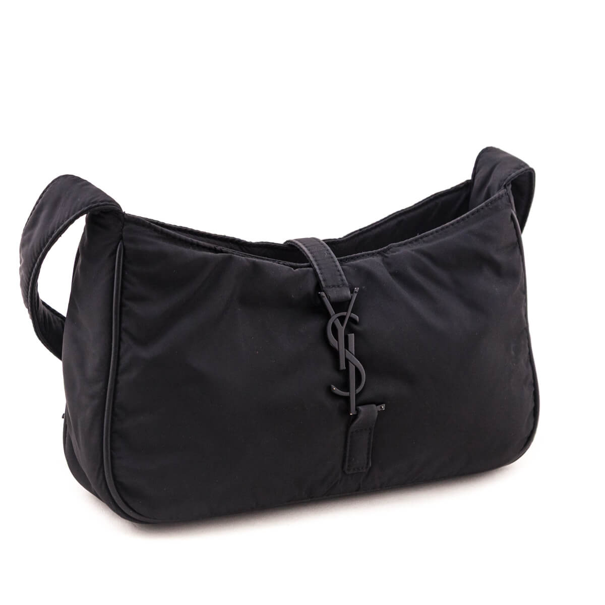 Saint Laurent Black Econyl Nylon Le 5 A 7 Hobo