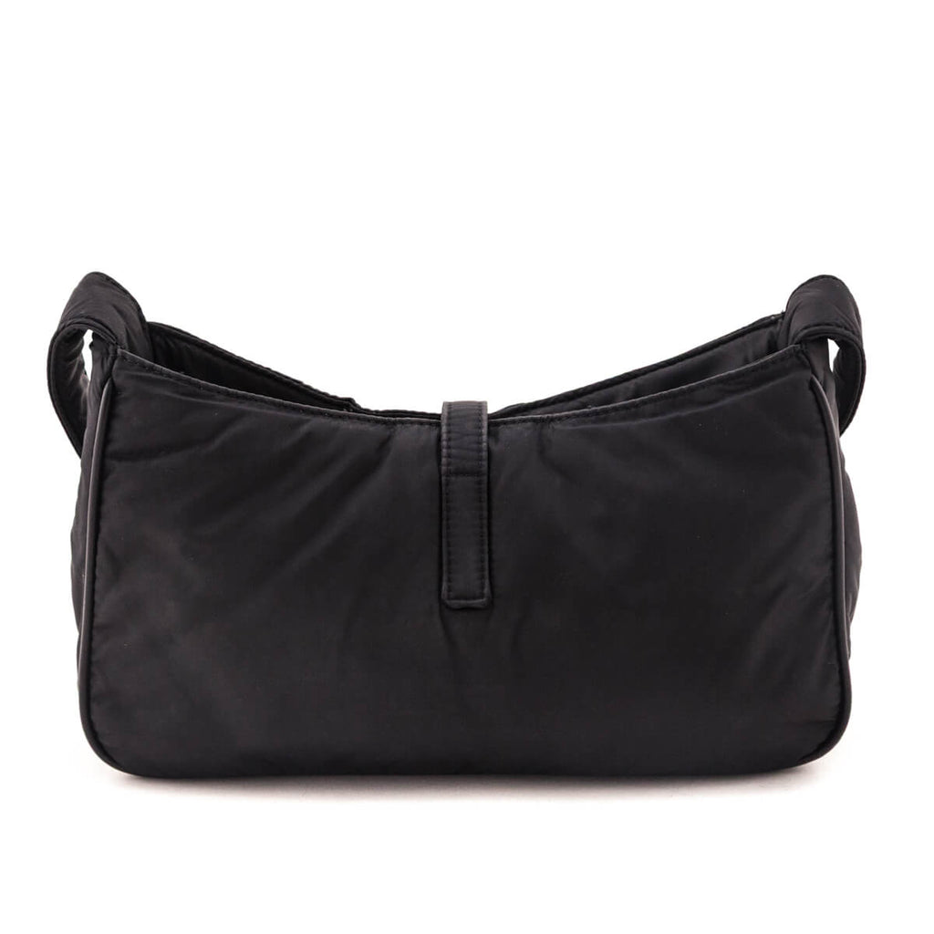 Saint Laurent Black Econyl Nylon Le 5 A 7 Hobo