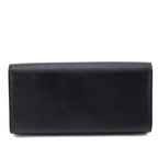 Saint Laurent Black Grain de Poudre Classic Kate Clutch