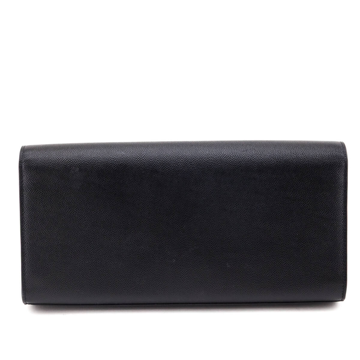 Saint Laurent Black Grain de Poudre Classic Kate Clutch